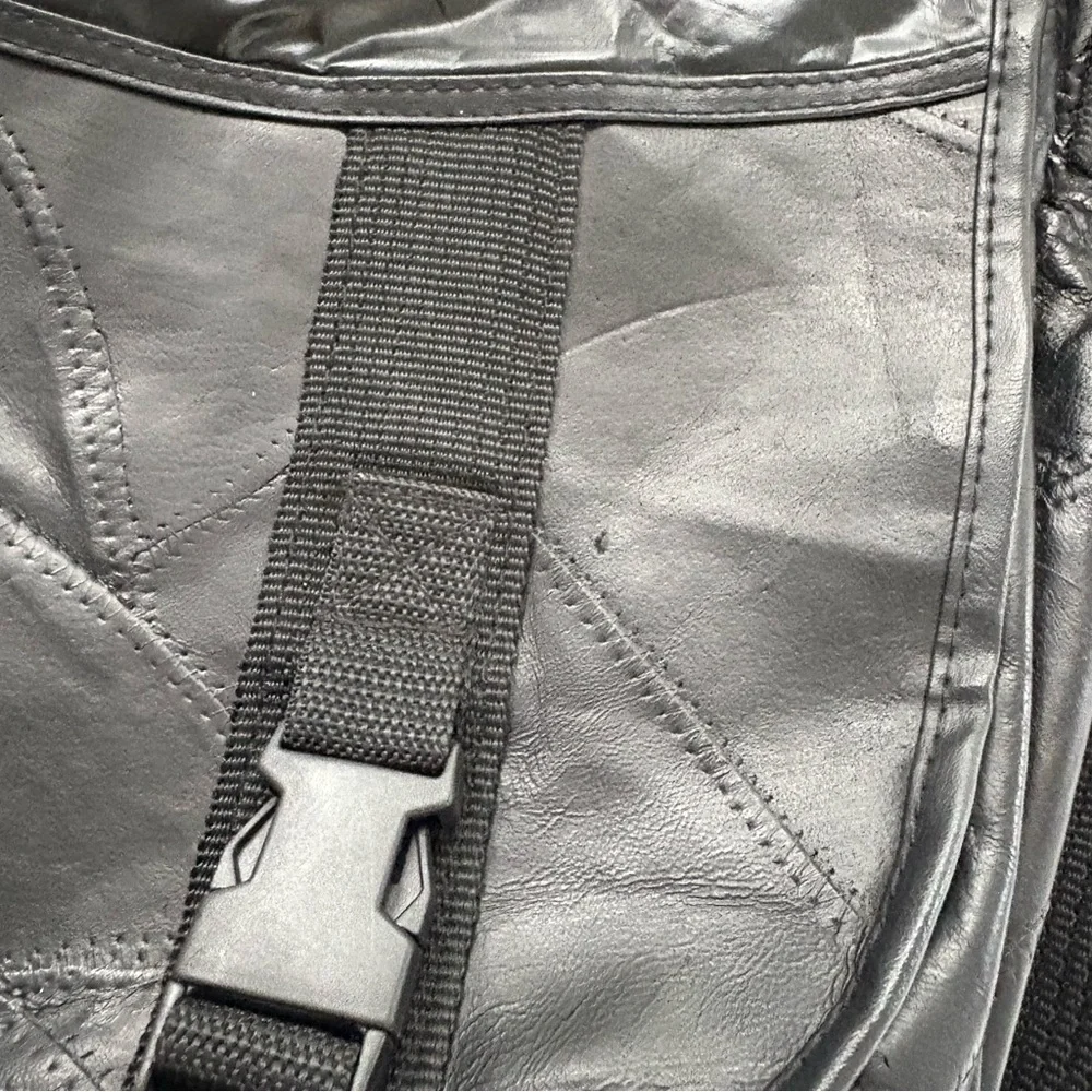 Black Leather Laptop Bag